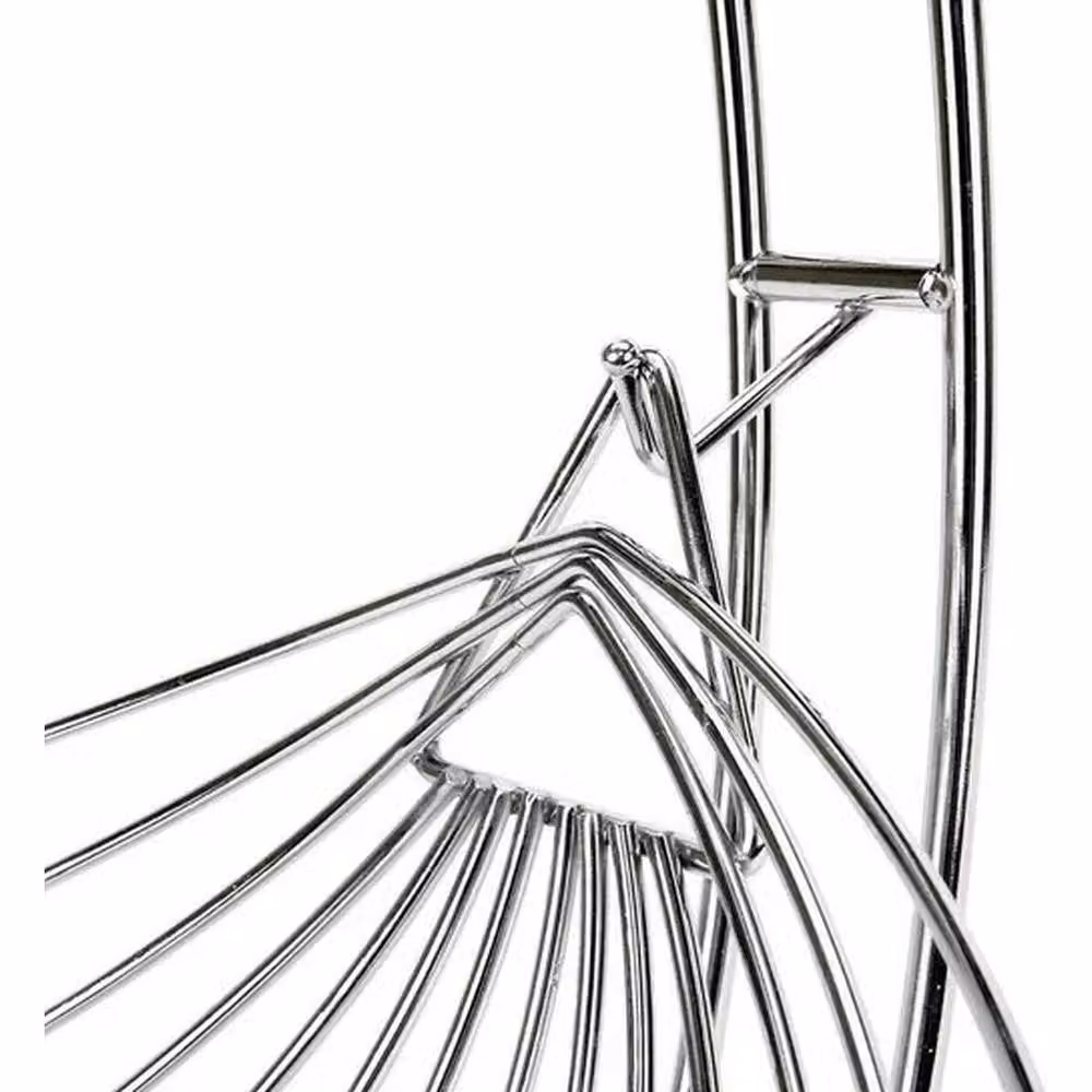 SPETLEK Silver Chrome 2 Tier Swinging Fruit and Vegetable Basket – 2