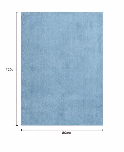 Desire Rugs Blue Plain Modern Washable Non-Slip Living Room Area Rug, W: 80 cm, L: 120 cm – 2