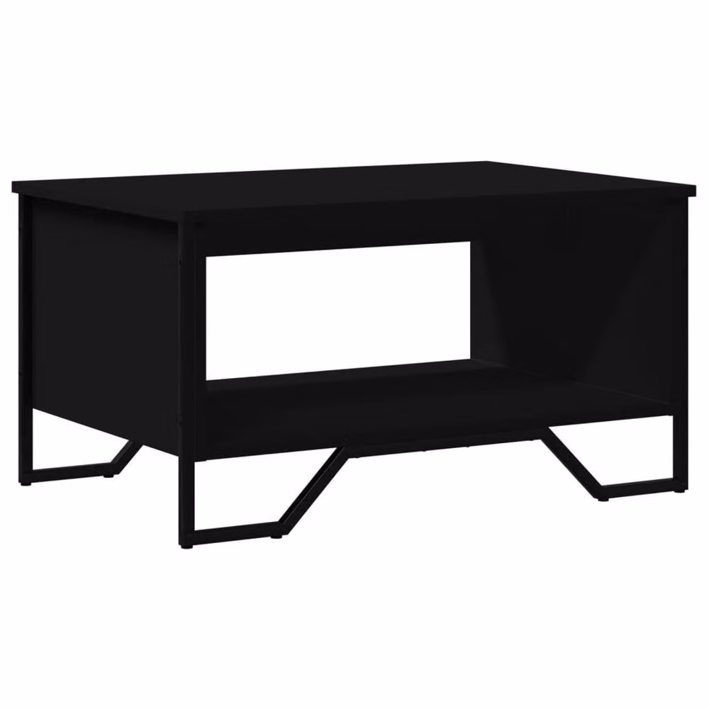 Berkfield Home Modern Black Coffee Table W/D/H: 75 x 51 x 40 cm – 3