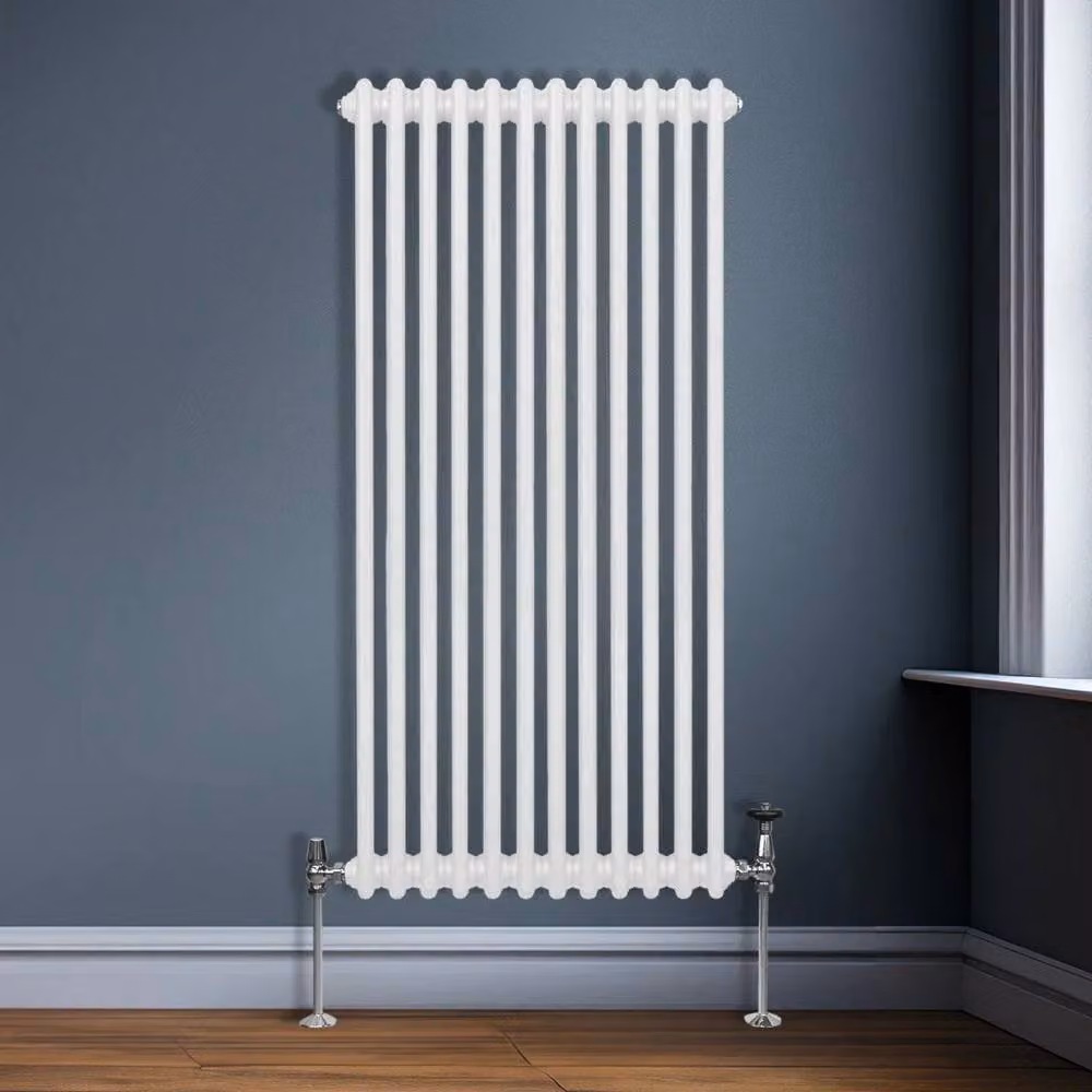 Monstershop Traditional 2 Column Steel Radiator, White, H: 150 cm, W: 56.2 cm, D: 7 cm – 2
