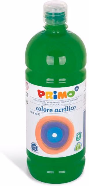 Primo Green Acrylic Resin Paint for Children, 1000ml