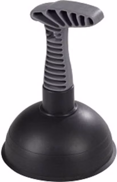 SupaHome Pistol Grip Sink Plunger in Black