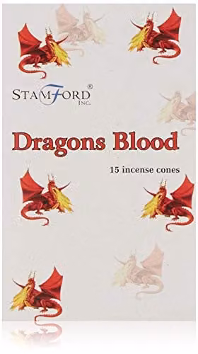 Stamford Dragons Blood Incense Cones in Multicolour, White and Brown