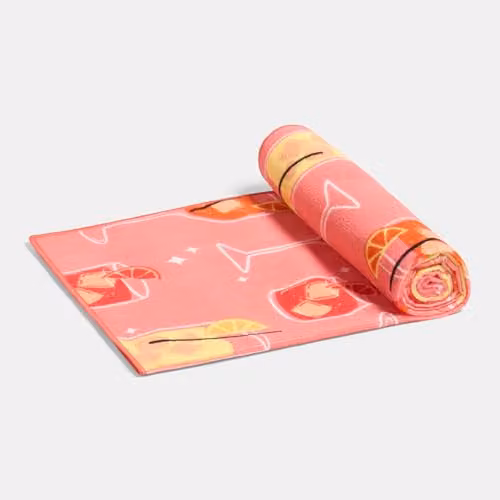 OHS Orange Spritz Microfibre Beach Towel, Pink, W/H: 71 x 152 cm – 2