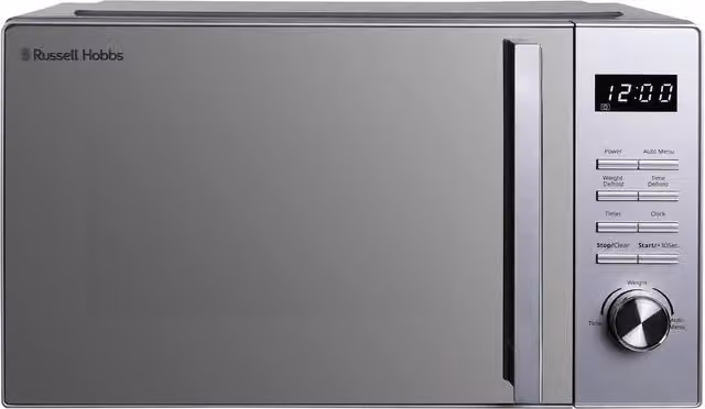 Russell Hobbs RHFM2365 Silver 23L Flatbed Digital Solo Microwave – 1