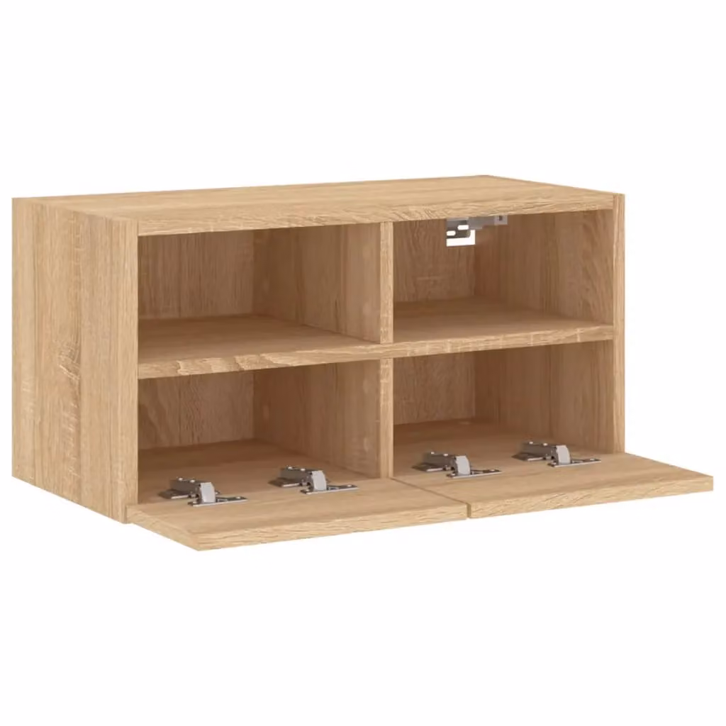 Berkfield Home Sonoma Oak Wall Mounted TV Cabinet in Brown, W/D/H: 60 x 30 x 30 cm – 3