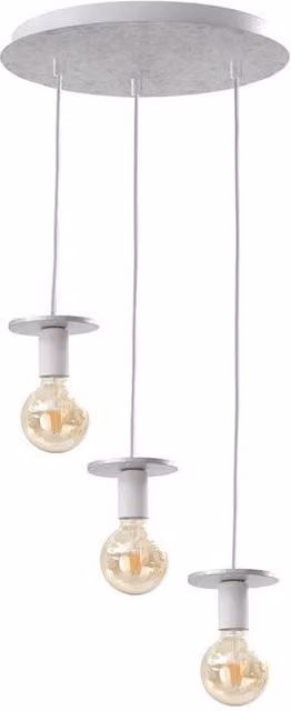 Netlighting Saturn Cluster Pendant Ceiling Light in Silver, Diameter: 30 cm, 3x E27