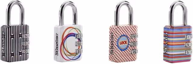 Master Lock Multicolour Patterned Combination Padlock
