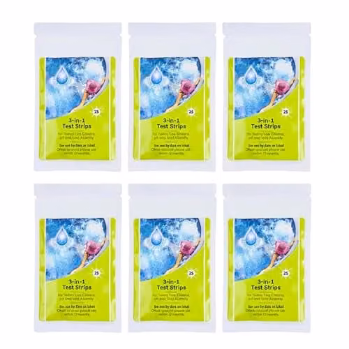 SHATCHI 3 in 1 Hot Tub and Pool Water Testing Kit with 150 Test Strips for Chlorine, pH and Alkalinity – 1