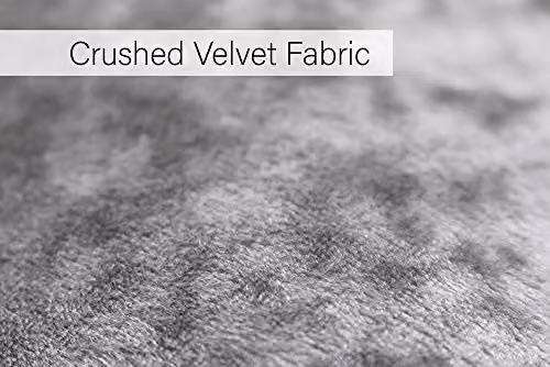 Paoletti Verona Silver Crushed Velvet Square Polyester Filled Cushion W/D/H: 55 x 55 x 55 cm – 3