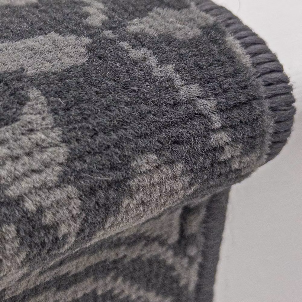 runrug Mosaic Stair Runner Carpet in Grey, W: 60 cm, L: 540 cm – 3
