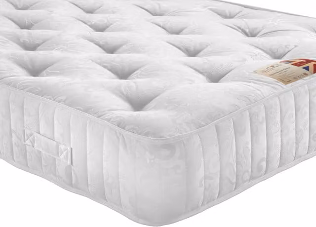 British Bed Company Spare Room Ortho King Mattress, White, W/D/H: 180 x 200 x 28 cm