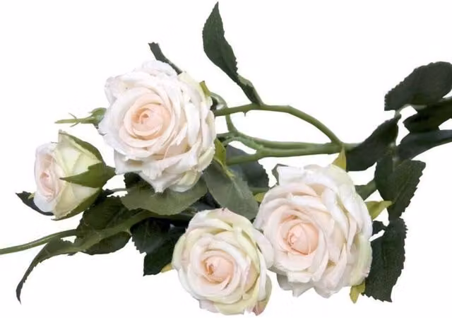 KDMD Camelot Garden Rose Spray in White, 2 Pack
