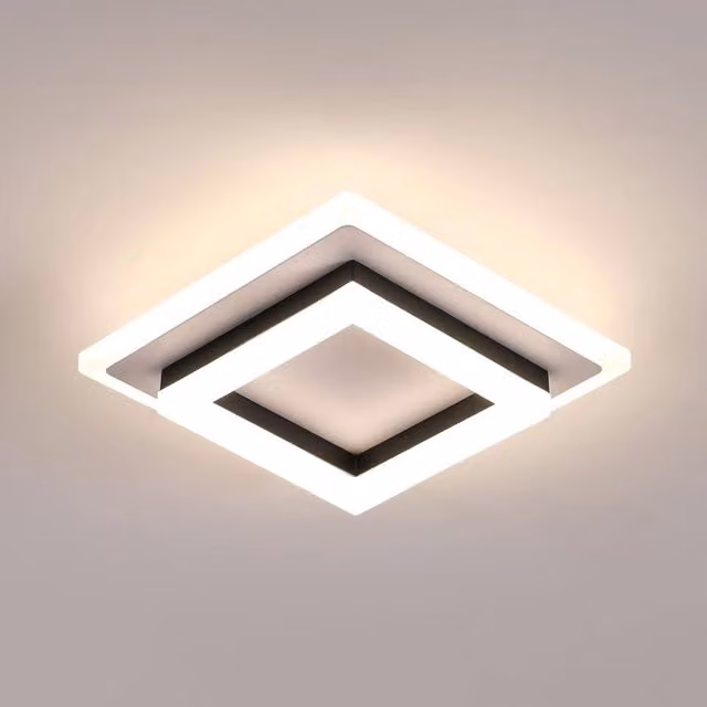 COMELY Modern 24W LED Square Ceiling Light with Warm White 3000K Illumination – 1