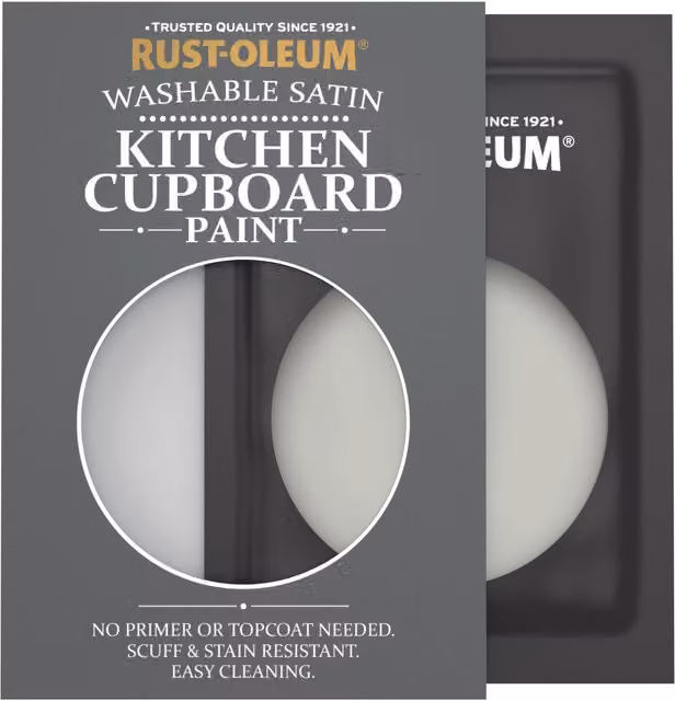 Rust-Oleum Kitchen Cupboard Satin Finish Tester Sachet in Grey Tree, 10ml