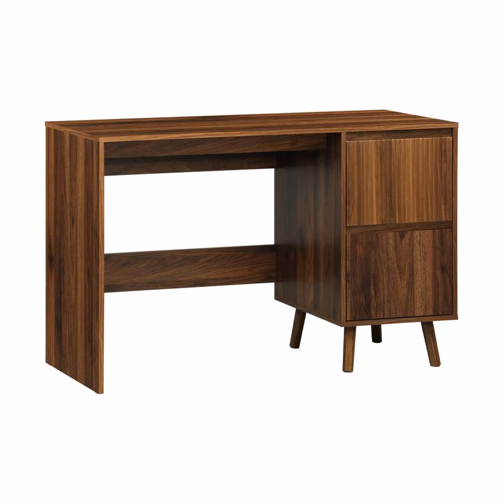 Sweekeec Scandinavian Writing Desk with 2 Drawers in Dark Brown, W/D/H: 120 x 60 x 75 cm – 2