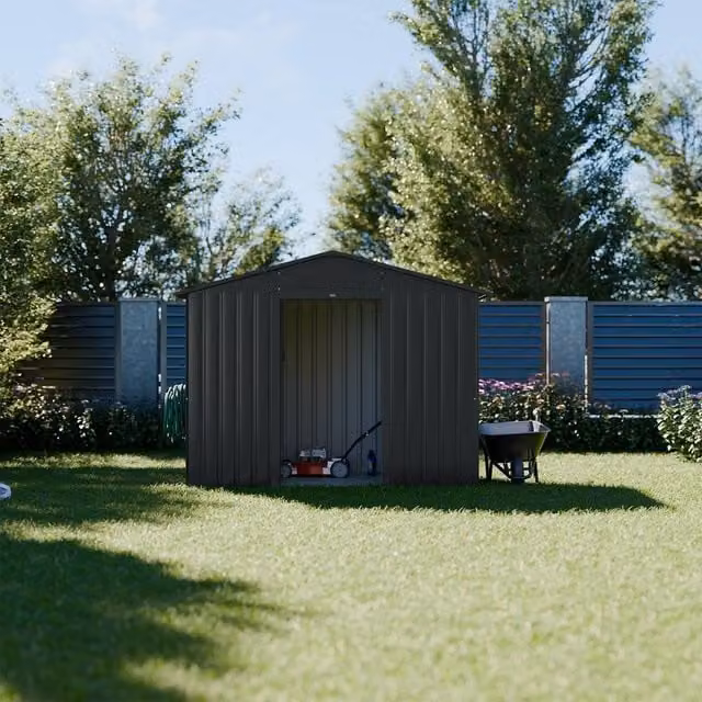 sweeek Garden Shelter with Anchor Kit in Dark Grey