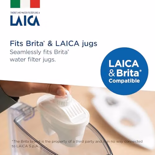 Laica bi-Flux Replacement Water Filter Cartridges, White, 4 Pack – 3