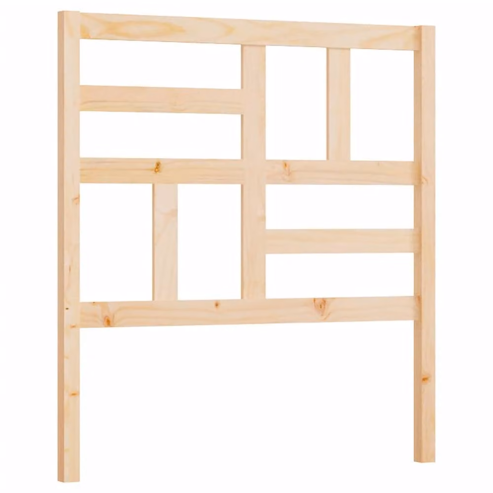 Berkfield Home Beautiful Bed Headboard in Natural Solid Pine, W/D/H: 96 x 4 x 104 cm – 2