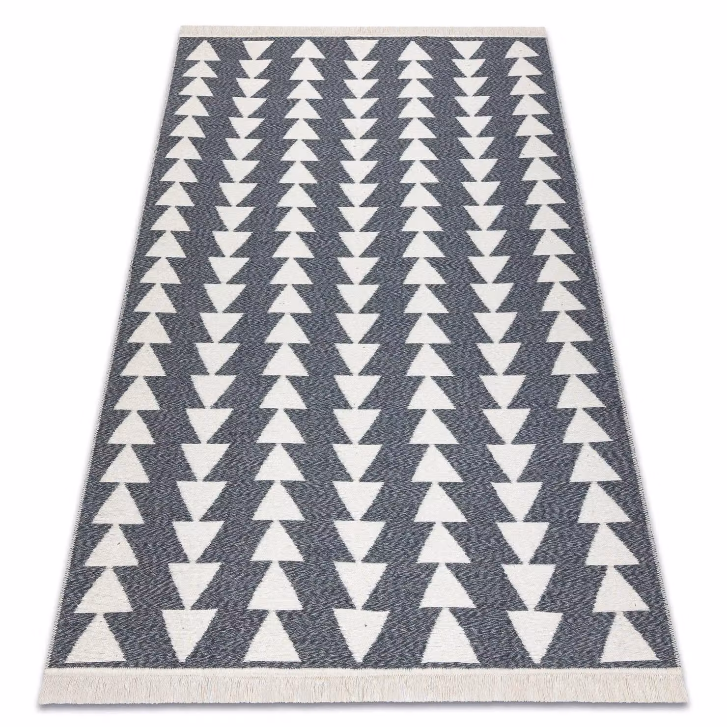 RugsX Twin Geometric Modern Rectangular Rug in Grey, W: 100 cm, L: 200 cm – 3