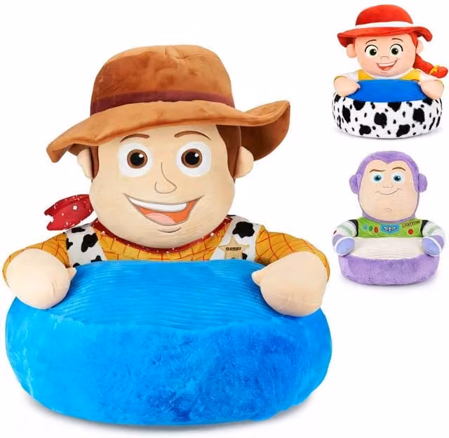 Disney Toy Story Woody Plush Kids Sofa Chair in Multicolour Textile Fabric