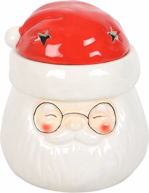 Something Different Santa Claus Ceramic Oil Burner in White