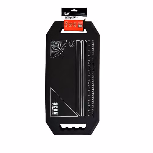 Scan Heavy Duty Foam Kneeler Pad, Black, W: 60 cm, D: 29.3 cm, H: 3.8 cm – 4