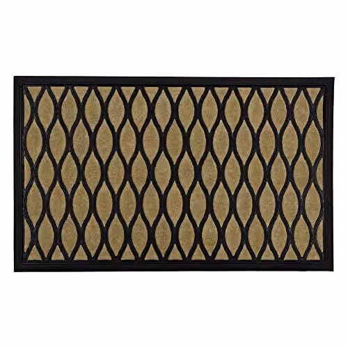 JVL Vienna Rubber Backed Scraper Doormat, Brown, W: 45 cm, D: 75 cm – 6