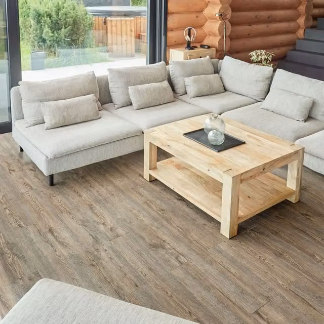 NOVECRAFTO Self Adhesive Wood Effect Vinyl Floor Planks in Brown