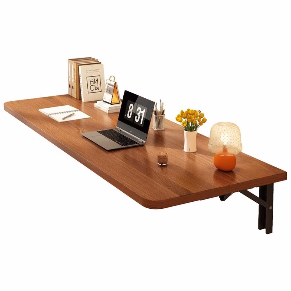 SPETLEK Brown Floating Writing Desk for Home Office, W/D/H: 60 x 40 x 40 cm – 2
