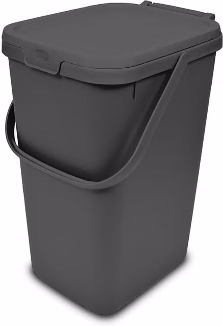 Addis Utility Caddy 18L with Flip Lid and Handles in Anthracite Grey