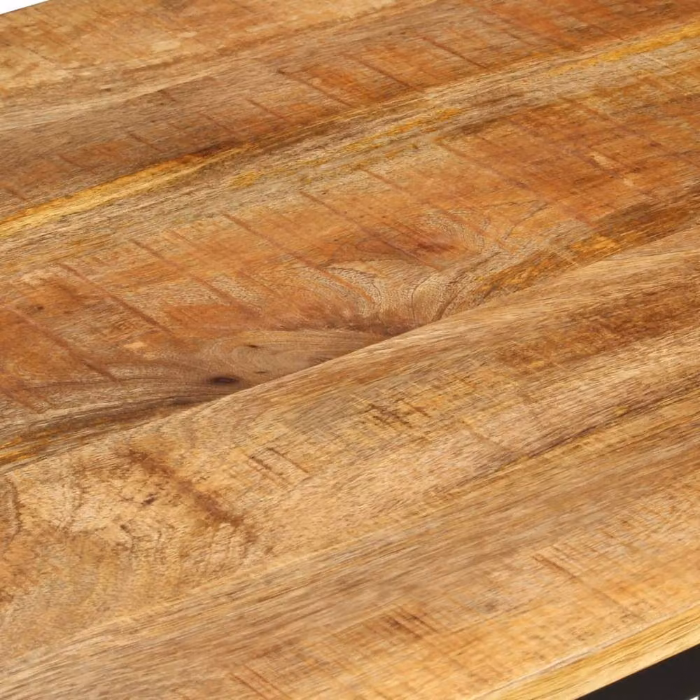 Berkfield Home Rectangular Mango Wood Dining Table in Brown, W/D/H: 110 x 60 x 76 cm – 5