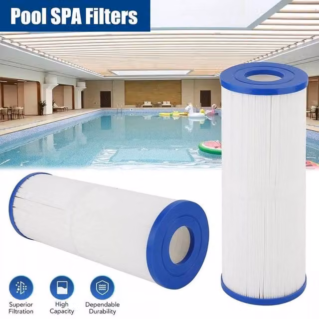 FLAVORA 2-Pack Blue Replacement Hot Tub Filter Cartridges
