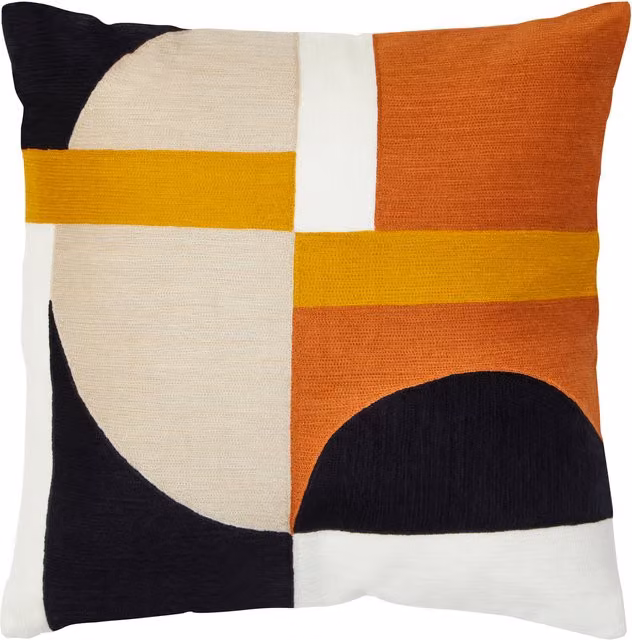 Orsina Bosie Ozella Multicolour Graphic Square Cotton Cushion
