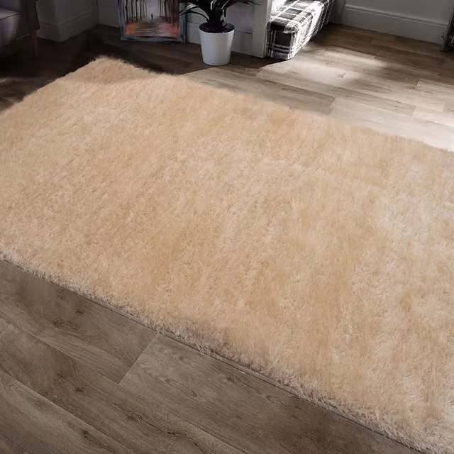 Home Republic Majestic Champagne Rug in Beige and Yellow, W: 120 cm, D: 170 cm