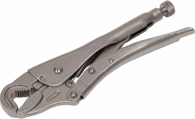Loops Round Jaw Locking Pliers in Silver Chrome Molybdenum Steel, 235 mm