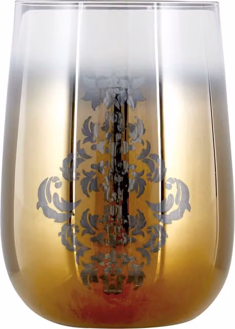 Orsina Elissa Gold Transparent Glass Tumbler, 320 ml – 1