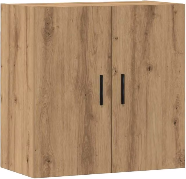 Berkfield Home Artisan Oak Wall Cabinet in Brown, W/D/H: 60 x 31 x 60 cm