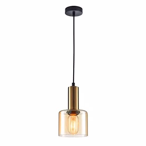 Netlighting Santia Modern Dome Pendant Ceiling Light E27 in Copper, White or Gold/Brass – 1