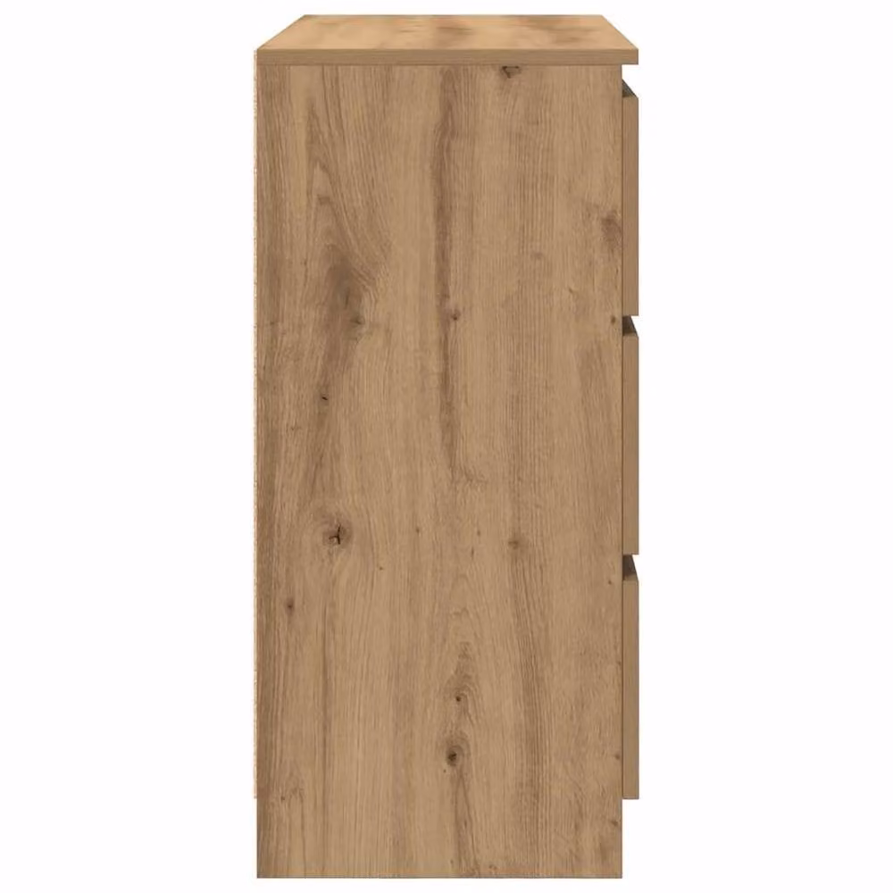 Berkfield Home Artisan Oak Sideboard in Brown, W/D/H: 80 x 35 x 76 cm – 3