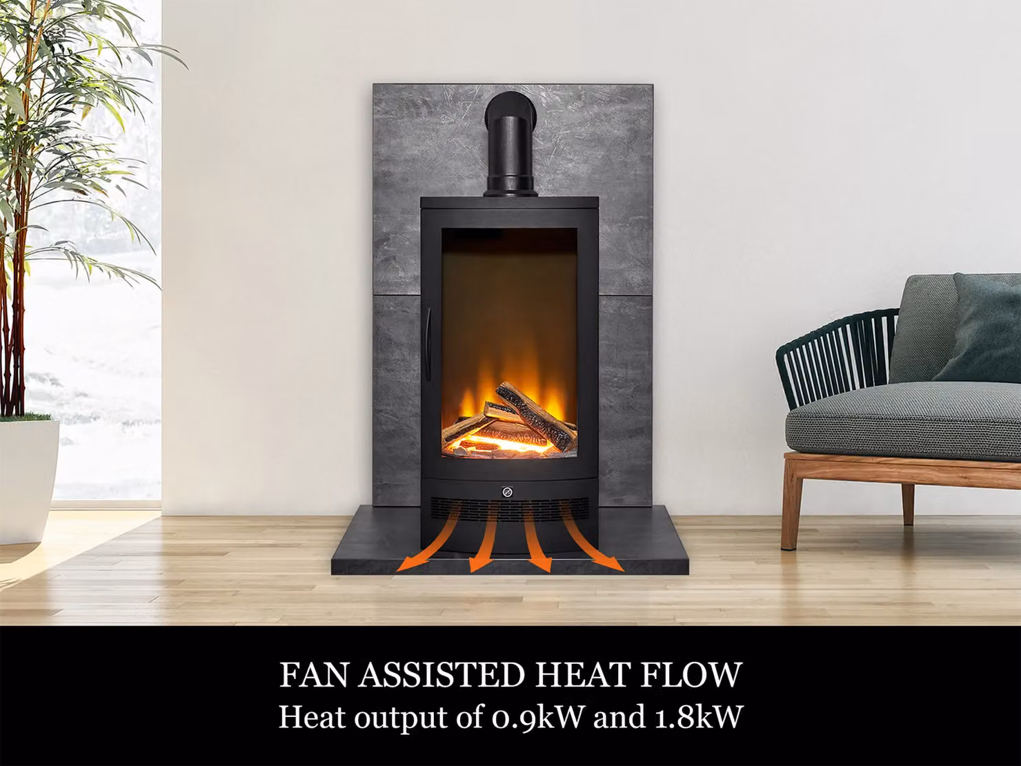 Acantha Horizon Black Electric Stove – 4