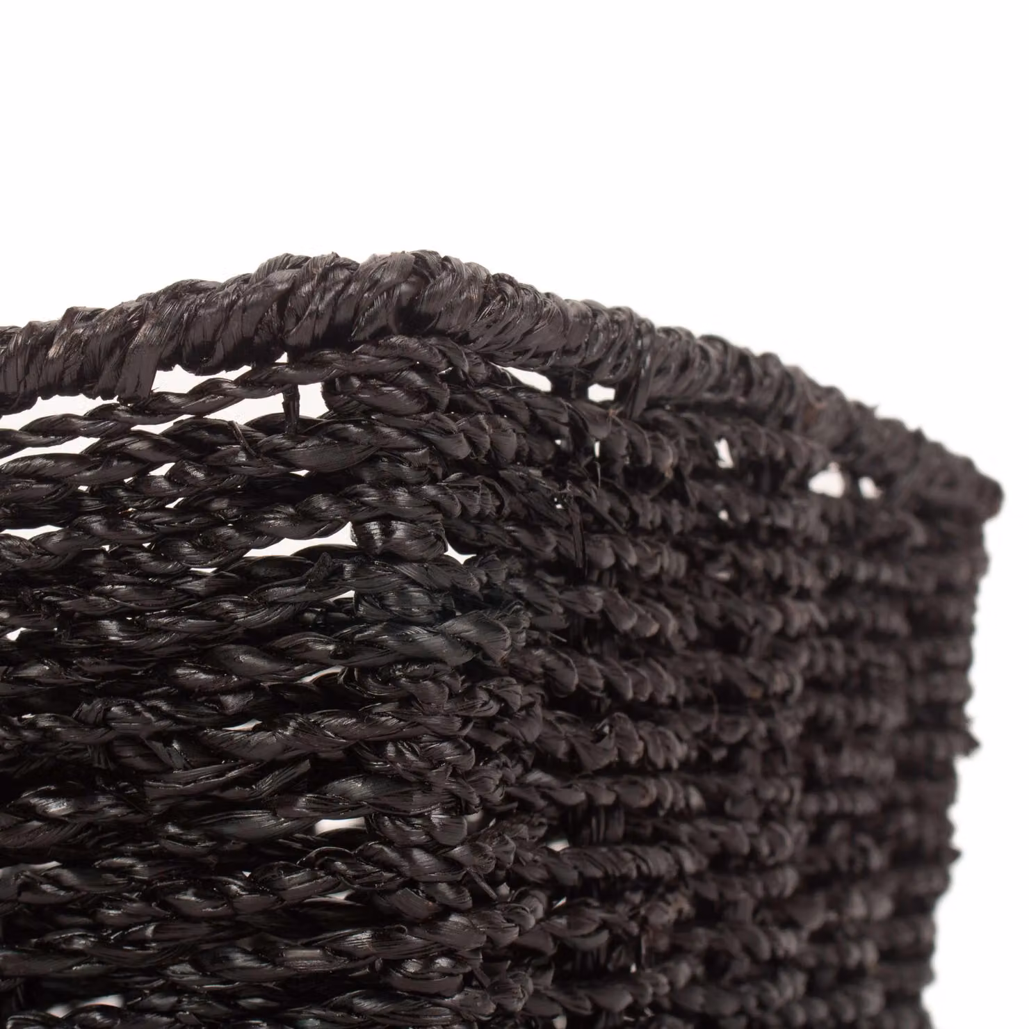 Red Hamper Black Paper Rope Tray, Diameter: 21 cm – 4