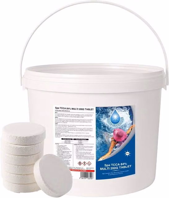 Shatchi 4-in-1 Multifunctional Chlorine Disinfection Tablets, 10kg, White