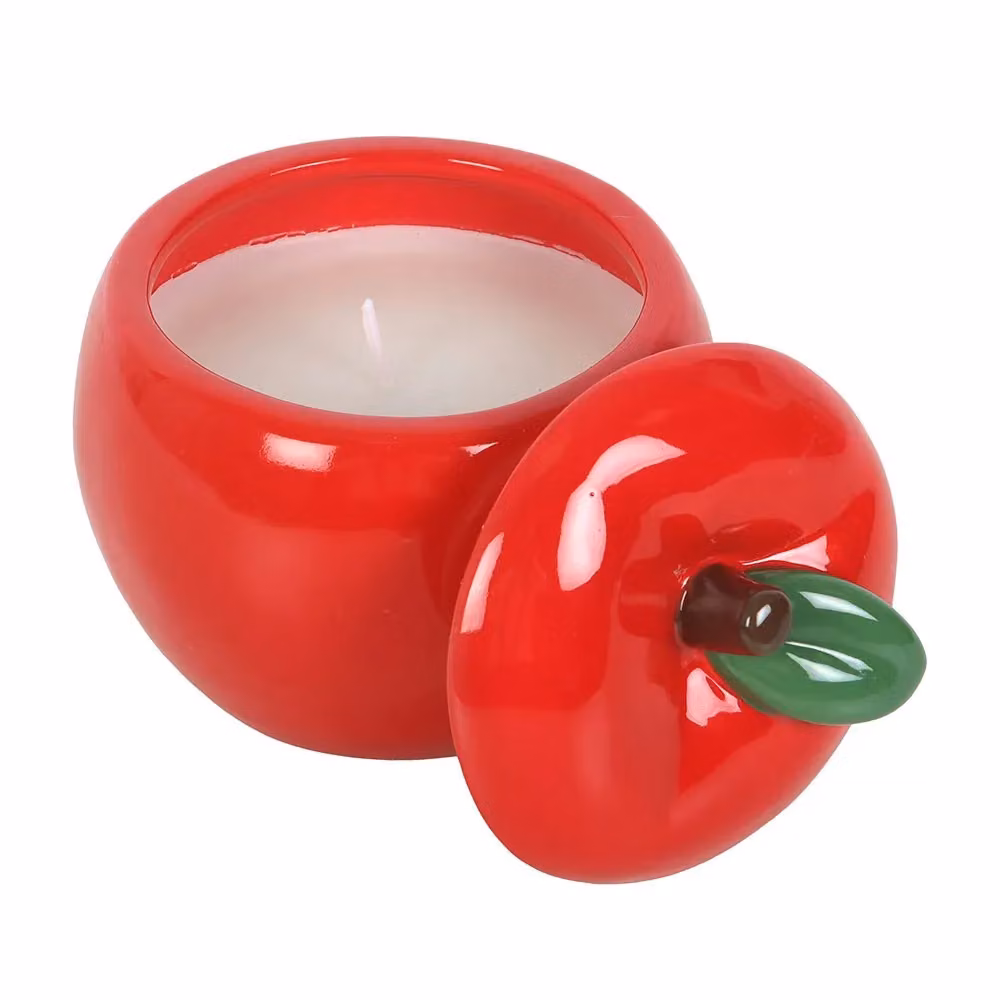 Something Different Red Apple Ceramic Candle Jar with Fruity Scent – 2