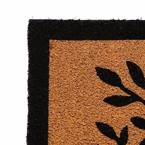 Nicola Spring Tree of Life Coir Door Mat, Brown and Multicolour, W: 90 cm, D: 60 cm – 4