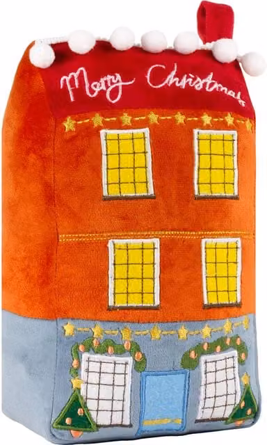 Riva Home Multicolour Christmas Spirit House Textile Tabletop Decoration
