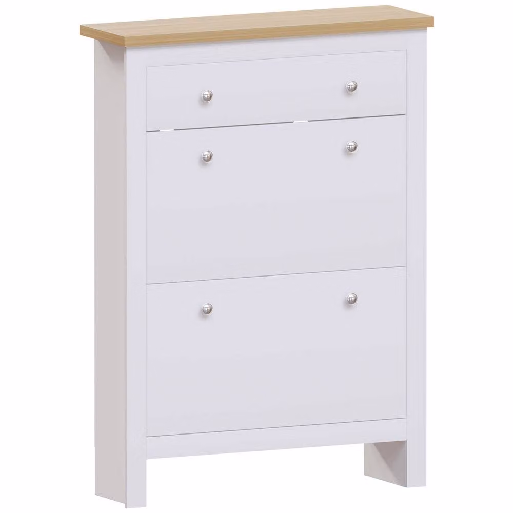 HD Designs Vida Designs Arlington Shoe Cabinet in White – 2