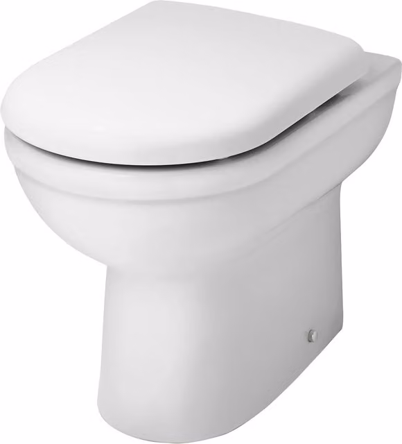 Balterley Comfort Height Back To Wall Toilet Pan, White, W: 440 mm, D: 360 mm, H: 540 mm – 1