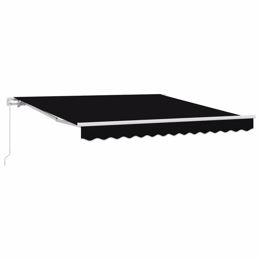 Berkfield Home Manual Retractable Folding Arm Awning, Black, W/D/H: 300 x 250 cm – 2