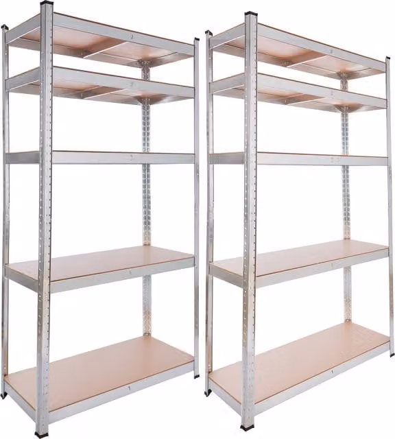AREBOS Heavy Duty Shelving in Grey